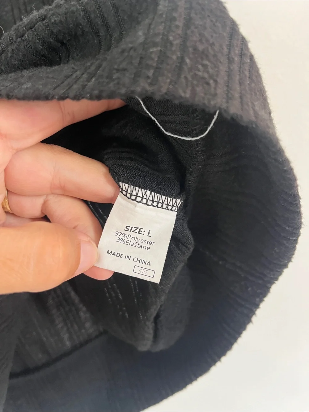 BOUTIQUE Black Textured Hoodie